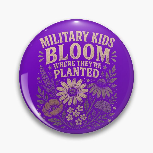 Item preview, Military Kids Bloom Where They're Planted Military Child Gear designed and sold by DynamicDesign.