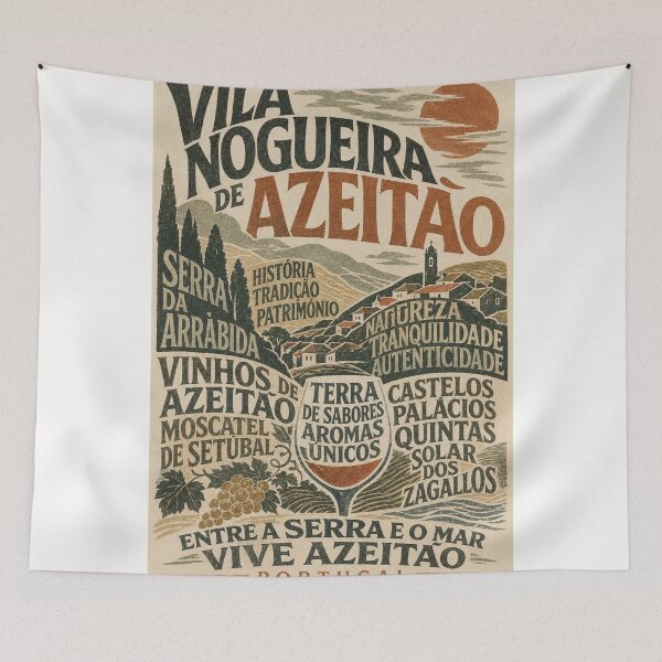 Item preview, Vila Nogueira de Azeitão Portugal Serra da Arrábida Moscatel Heritage designed and sold by Places On Earth.