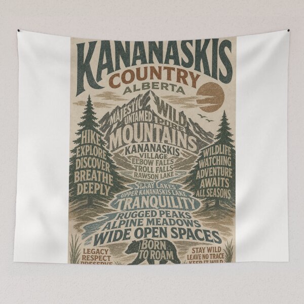 Item preview, Kananaskis Country Alberta Canadian Rockies Wilderness Adventure designed and sold by Places On Earth.