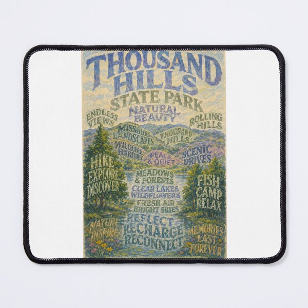 Item preview, Thousand Hills State Park Missouri Scenic Lakes and Forests designed and sold by Places On Earth.