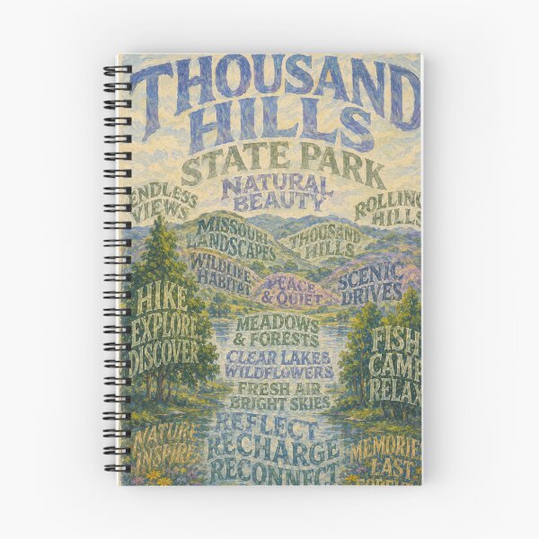 Item preview, Thousand Hills State Park Missouri Scenic Lakes and Forests designed and sold by Places On Earth.