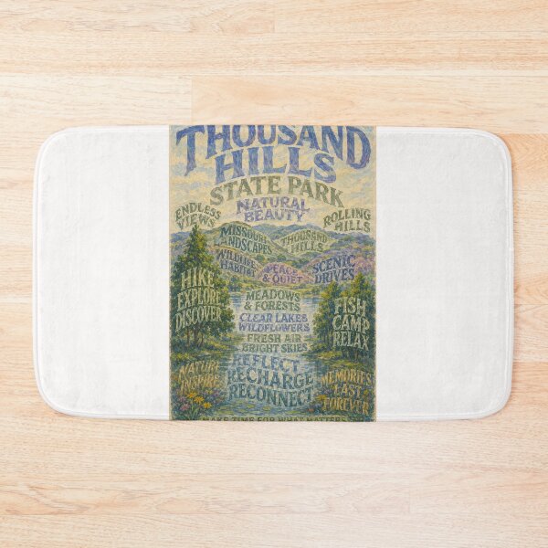 Item preview, Thousand Hills State Park Missouri Scenic Lakes and Forests designed and sold by Places On Earth.