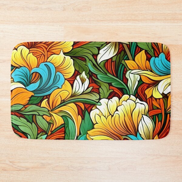 Item preview, Art Nouveau Luxurious Colorful Flowers And Leaves Art designed and sold by DEC02.