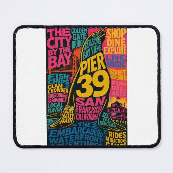 Item preview, Pier 39 San Francisco California Embarcadero Waterfront Adventures designed and sold by Places On Earth.