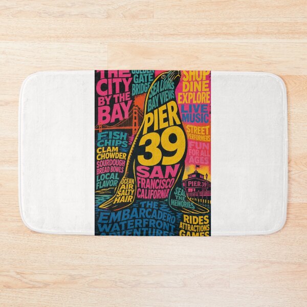 Item preview, Pier 39 San Francisco California Embarcadero Waterfront Adventures designed and sold by Places On Earth.