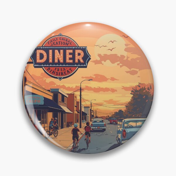 Item preview, Diner, Retro designed and sold by RisingWolfStudio.