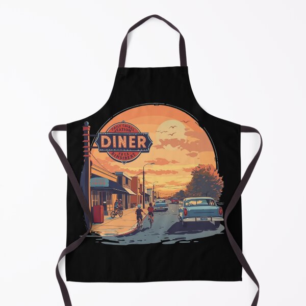 Artikelvorschau, Diner, Retro entworfen und verkauft von RisingWolfStudio.