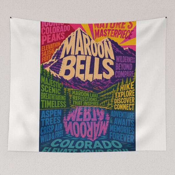 Item preview, Maroon Bells Colorado Aspen Wilderness and Alpine Reflections designed and sold by Places On Earth.