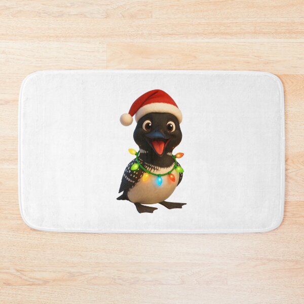 Item preview, Christmas Common Loon Duck designed and sold by Sillytoe.