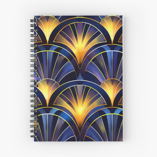Item preview, Exotic Art Deco Blue And Golden Hues Pattern designed and sold by DEC02.
