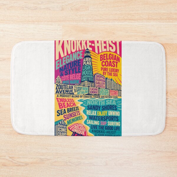 Item preview, Knokke-Heist Belgium Coast Albert Plage Lighthouse Luxury Seaside Escape designed and sold by Places On Earth.