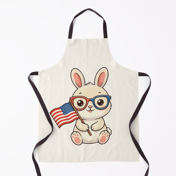 Item preview, Cute Patriotic Bunny With American Flag designed and sold by SweetLilith.