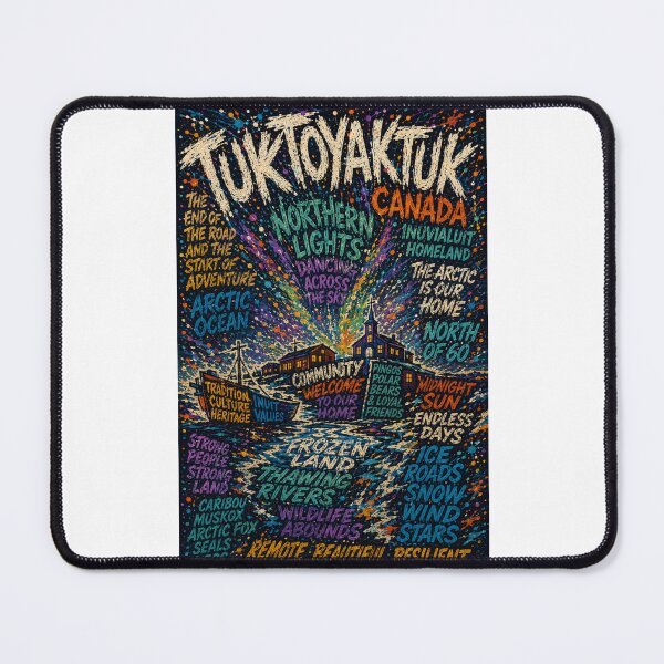 Item preview, Tuktoyaktuk Northwest Territories Inuit Homeland Northern Lights Arctic Adventure designed and sold by Places On Earth.