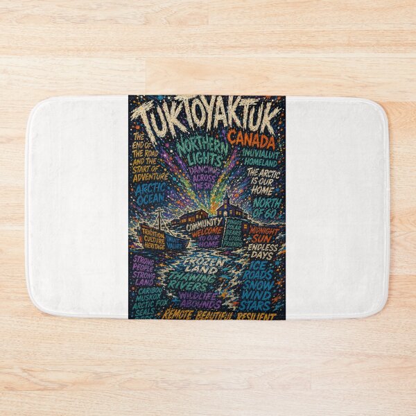Item preview, Tuktoyaktuk Northwest Territories Inuit Homeland Northern Lights Arctic Adventure designed and sold by Places On Earth.