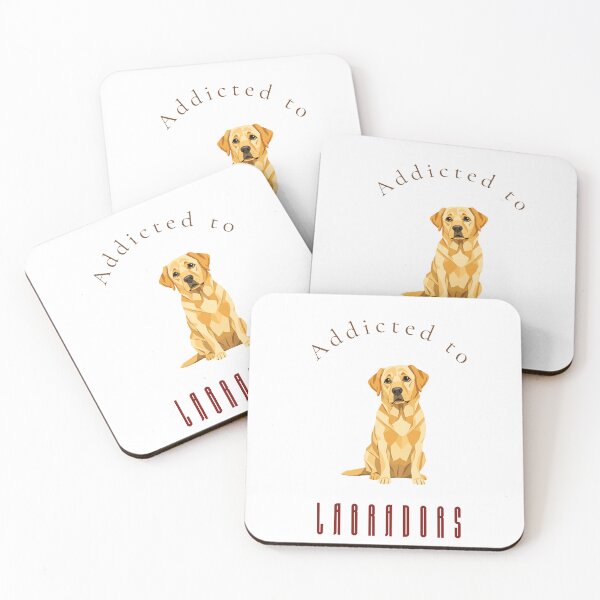 Item preview, Addicted to Labradors — Geometric Low-Poly Yellow Lab Dog Print Wall Art designed and sold by MoodsOfMine.