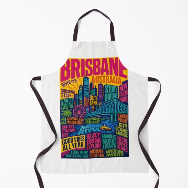 Item preview, Brisbane Australia Skyline South Bank Story Bridge River City Landmarks designed and sold by Places On Earth.