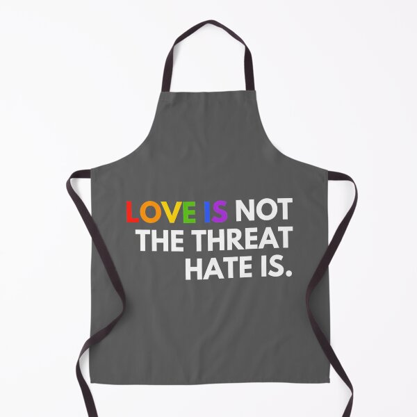 Item preview, Love is Not The Threat Hate is Rainbow LGBTQ Pride designed and sold by KristineLi.