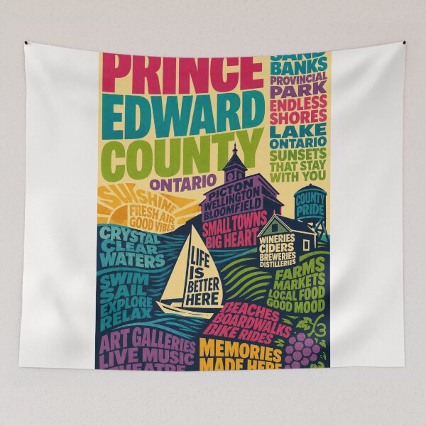 Item preview, Prince Edward County Ontario Wineries Sandbanks Lake Ontario Escape designed and sold by Places On Earth.