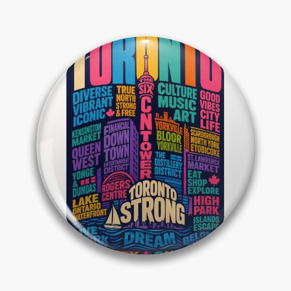Item preview,  Toronto Ontario CN Tower Skyline Yorkville Kensington Market City Life designed and sold by Places On Earth.