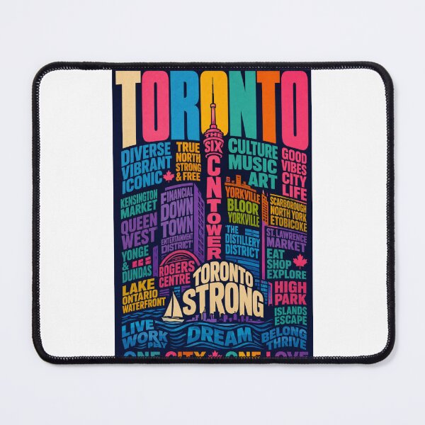 Item preview, Toronto Ontario CN Tower Skyline Yorkville Kensington Market City Life designed and sold by Places On Earth.