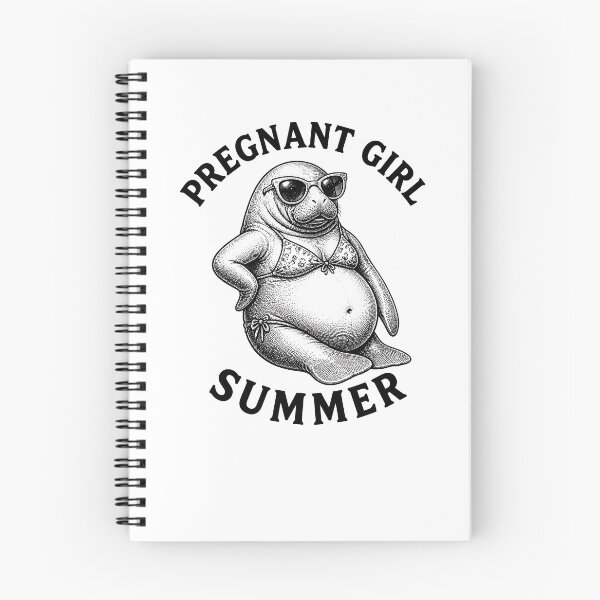 Item preview, Pregnant Girl Summer Beach Manatee Funny Pregnancy Gear designed and sold by DynamicDesign.