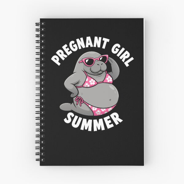 Item preview, Pregnant Girl Summer Beach Manatee Funny Pregnancy Gear designed and sold by DynamicDesign.