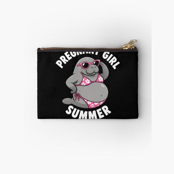 Item preview, Pregnant Girl Summer Beach Manatee Funny Pregnancy Gear designed and sold by DynamicDesign.