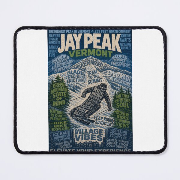 Item preview, Jay Peak Vermont Green Mountains Ski Resort Winter Adventure designed and sold by Places On Earth.