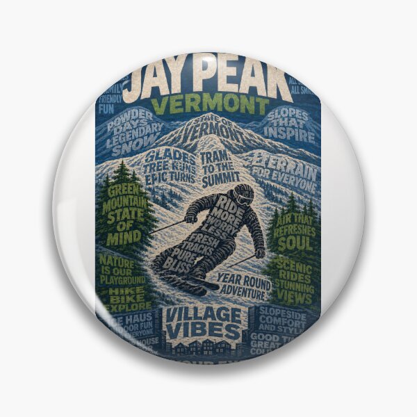Item preview, Jay Peak Vermont Green Mountains Ski Resort Winter Adventure designed and sold by Places On Earth.
