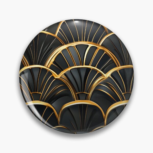 Item preview, Art Deco Elegant Golden And Black Vintage Pattern   designed and sold by DEC02.