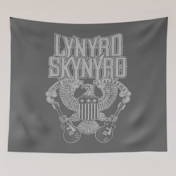 Item preview, Lynyrd Skynyrd Home Sweet Alabama Guitar Eagle US Retro Flag designed and sold by KristineLi.