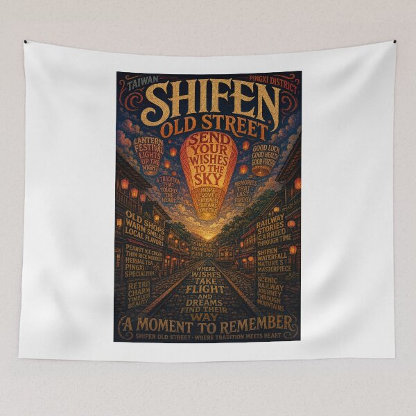 Item preview, Shifen Old Street Pingxi District Taiwan Lantern Festival Railway Heritage designed and sold by Aryabek.