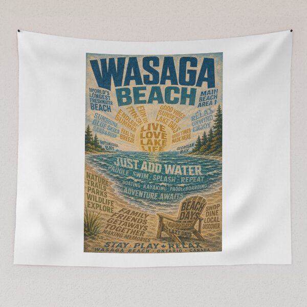 Item preview, Wasaga Beach Ontario Georgian Bay Summer Waterfront Escape designed and sold by Aryabek.