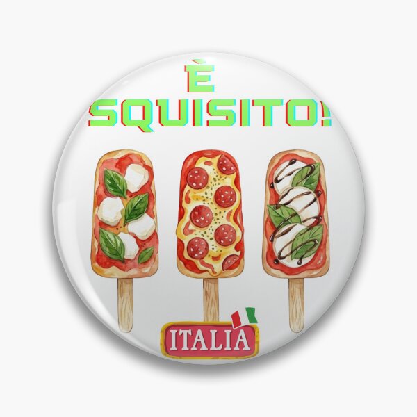 Item preview, Watercolor clipart images of gourmet pizza ice cream popsicles, pop art style. designed and sold by VibranPalette.
