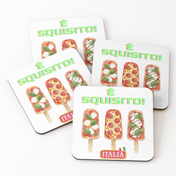 Item preview, Watercolor clipart images of gourmet pizza ice cream popsicles, pop art style. designed and sold by VibranPalette.