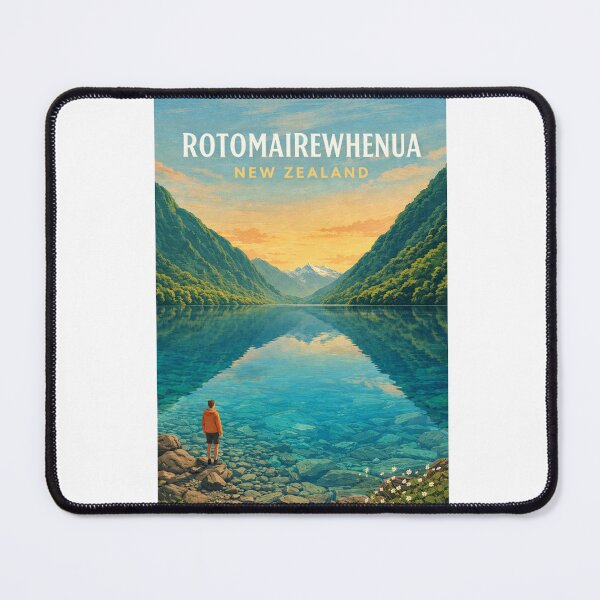 Item preview, Rotomairewhenua Blue Lake Nelson Lakes New Zealand Wilderness designed and sold by Aryabek.