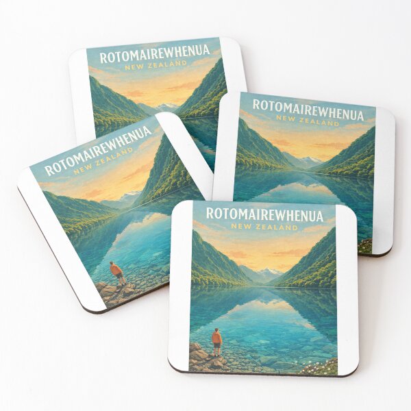Item preview, Rotomairewhenua Blue Lake Nelson Lakes New Zealand Wilderness designed and sold by Aryabek.
