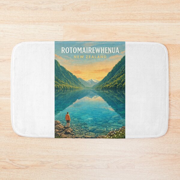 Item preview, Rotomairewhenua Blue Lake Nelson Lakes New Zealand Wilderness designed and sold by Aryabek.