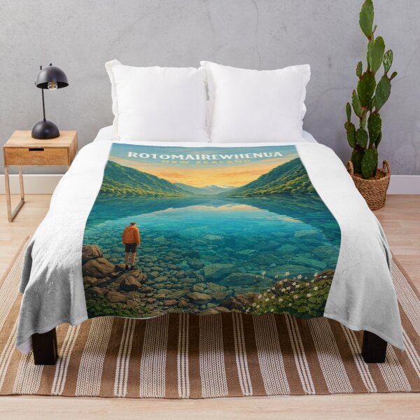 Item preview, Rotomairewhenua Blue Lake Nelson Lakes New Zealand Wilderness designed and sold by Aryabek.