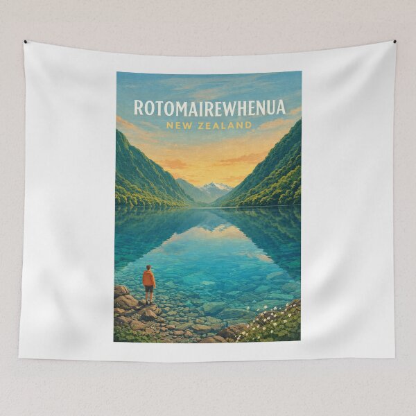 Item preview, Rotomairewhenua Blue Lake Nelson Lakes New Zealand Wilderness designed and sold by Aryabek.