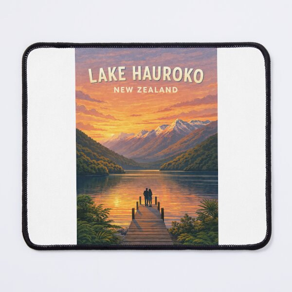 Item preview, Lake Hauroko Fiordland Mountain Reflections New Zealand Sunset designed and sold by Aryabek.