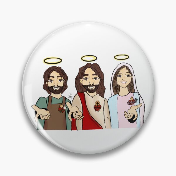 Item preview, Holy Family Three Hearts Catholic Art designed and sold by fiatstore.