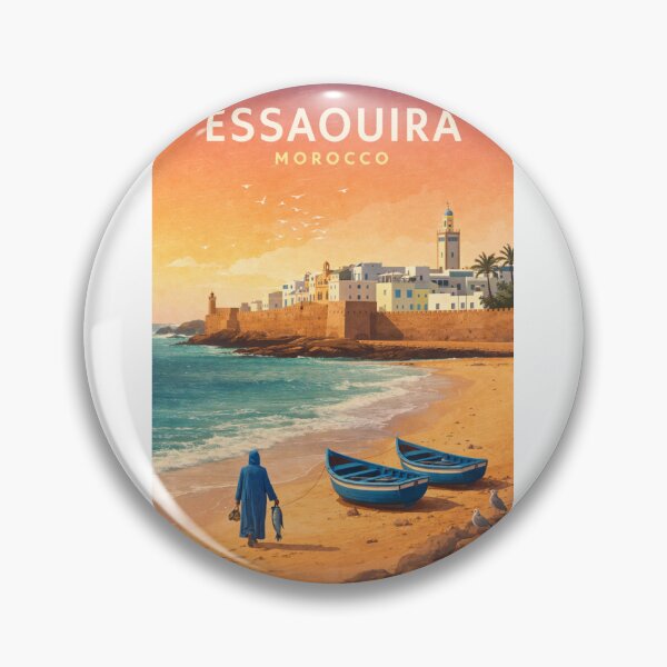 Item preview, Essaouira Atlantic Coast Medina Morocco Coastal Cityscape designed and sold by Aryabek.