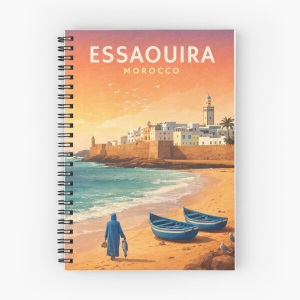 Item preview, Essaouira Atlantic Coast Medina Morocco Coastal Cityscape designed and sold by Aryabek.
