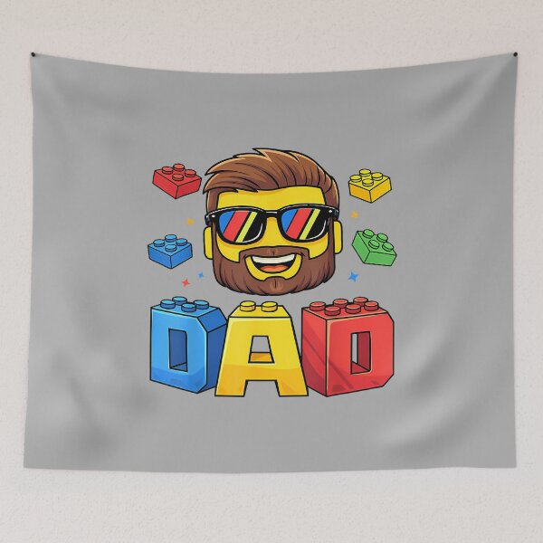 Item preview, Family Dad Master Builder Building Bricks Blocks Fathers Day_4 designed and sold by ArleneRowe.