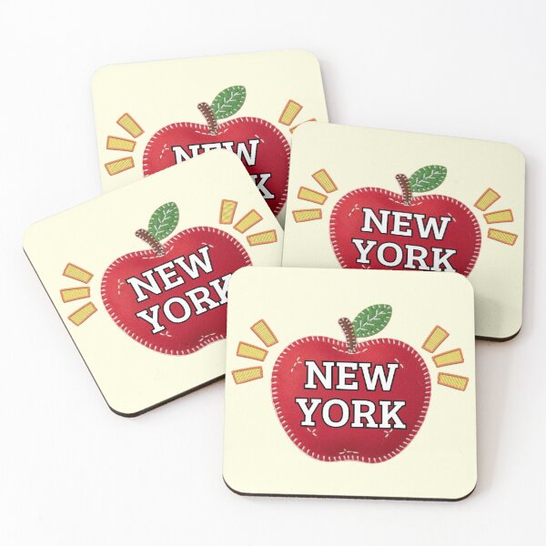 Item preview, New York Big Apple Retro Stitched Patch Graphic designed and sold by SilverSeaBKK.