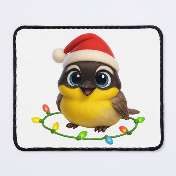 Item preview, Christmas Common Yellowthroat Warbler designed and sold by Sillytoe.