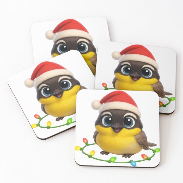 Item preview, Christmas Common Yellowthroat Warbler designed and sold by Sillytoe.