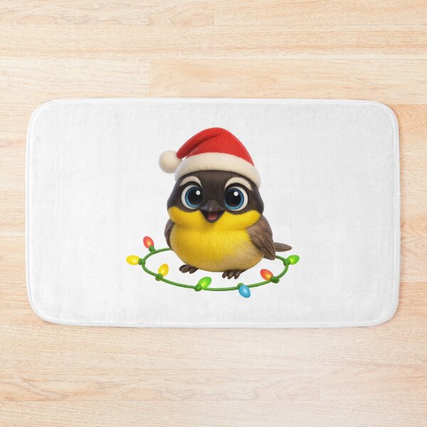 Item preview, Christmas Common Yellowthroat Warbler designed and sold by Sillytoe.