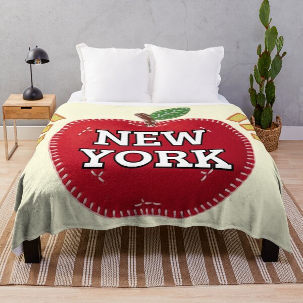 Item preview, New York Big Apple Retro Stitched Patch Graphic designed and sold by SilverSeaBKK.